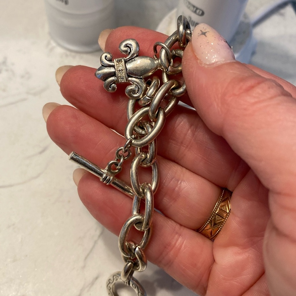 Chunky silver bracelet